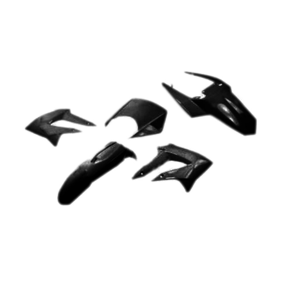 Kit carénages V PARTS 6 pièces noir