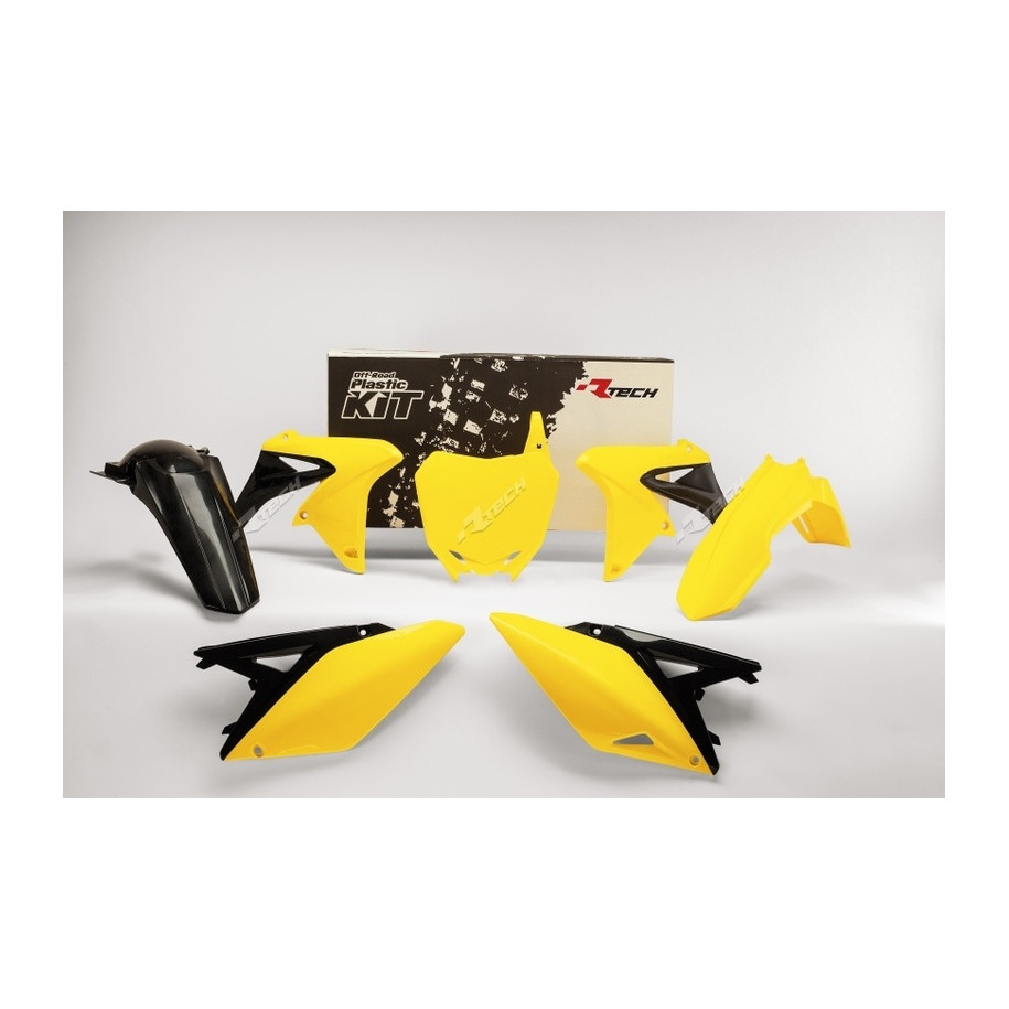 Kit plastique RACETECH couleur origine (14-16) jaune/noir Suzuki RM-Z250