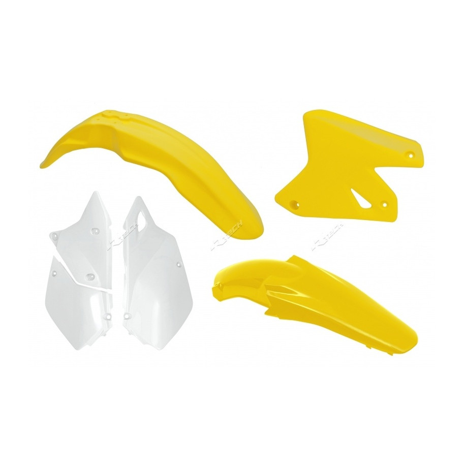 Kit plastique RACETECH couleur origine jaune/blanc Suzuki DR-Z400