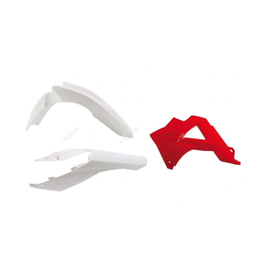 Kit plastique RACETECH couleur origine blanc/rouge Gas Gas EC125/250/300/450 FSR