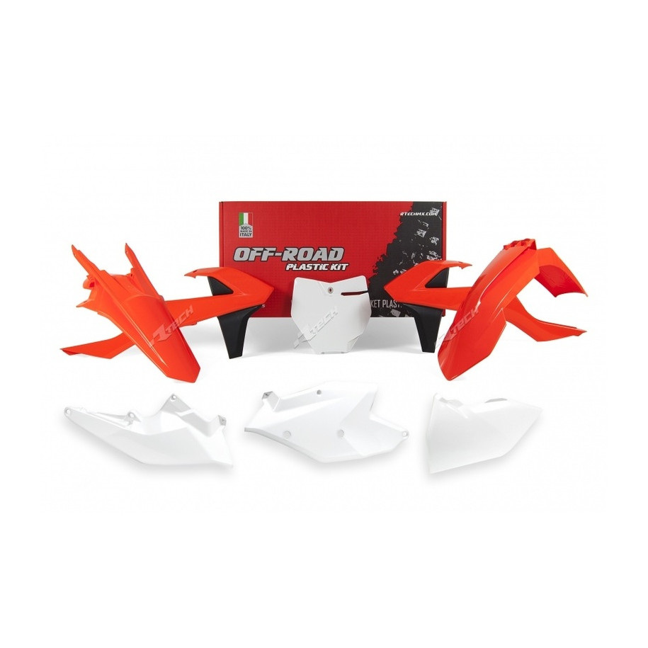 Kit plastique RACETECH couleur origine (2018) rouge/blanc KTM