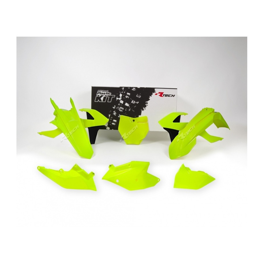 Kit plastique RACETECH jaune fluo/noir KTM