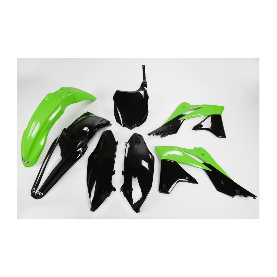 Kit plastique UFO couleur origine (2013) vert/noir Kawasaki KX250F