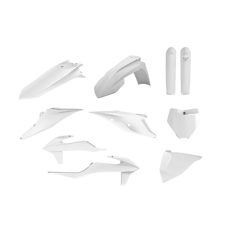 Kit plastique POLISPORT blanc - KTM SX/SX-F
