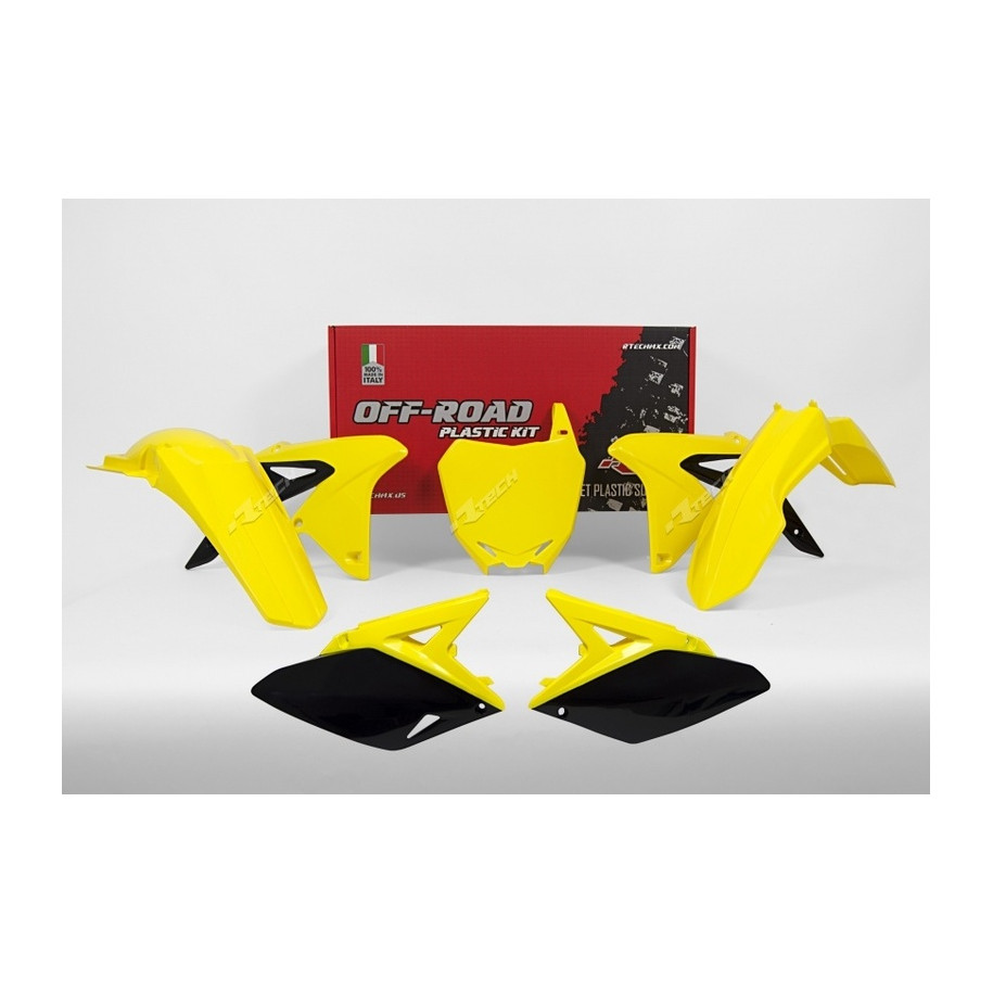Kit plastique RACETECH couleur origine (2017) jaune/noir Suzuki RM-Z250