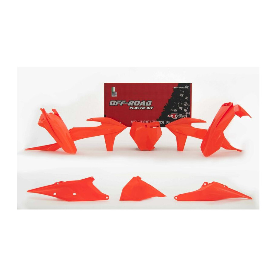 Kit plastique RACETECH orange fluo KTM SX/SX-F