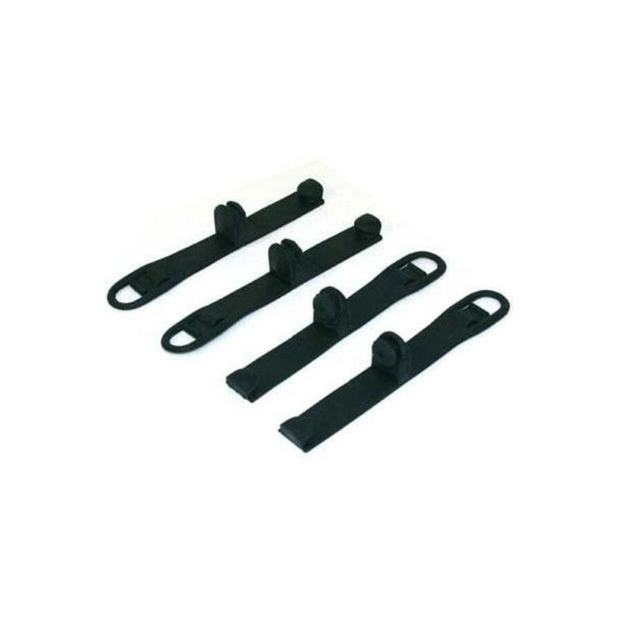 Sangles de fixation de plaque phare enduro BIHR caoutchouc orange