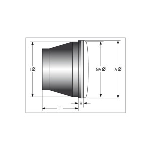Insert de phare H4 HIGHSIDER smart - 5 3/4 pouces - verre gaufré - avec feux de position - homologué E - - à l'unité