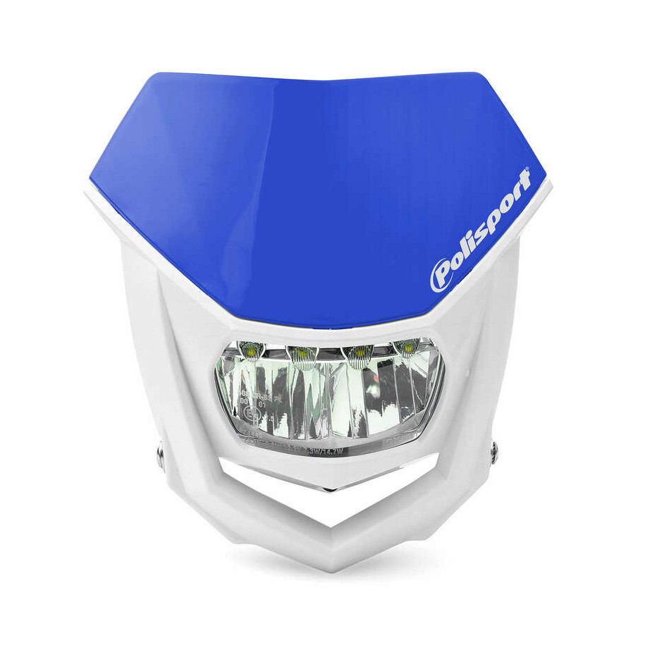 Plaque phare POLISPORT Halo LED bleu/blanc