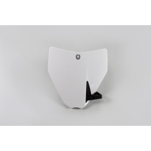 Plaque numéro frontale UFO blanc Husqvarna TC85