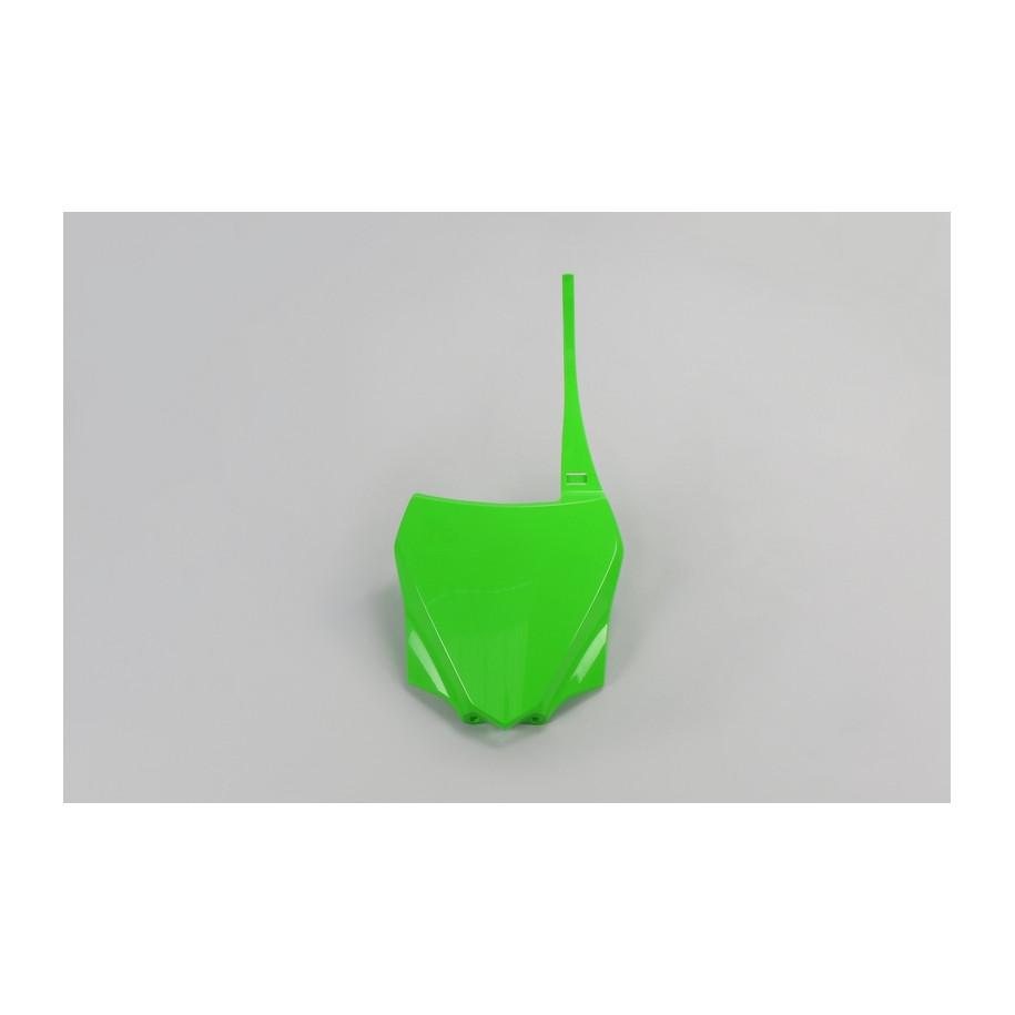 Plaque numéro frontale UFO vert Kawasaki KX85