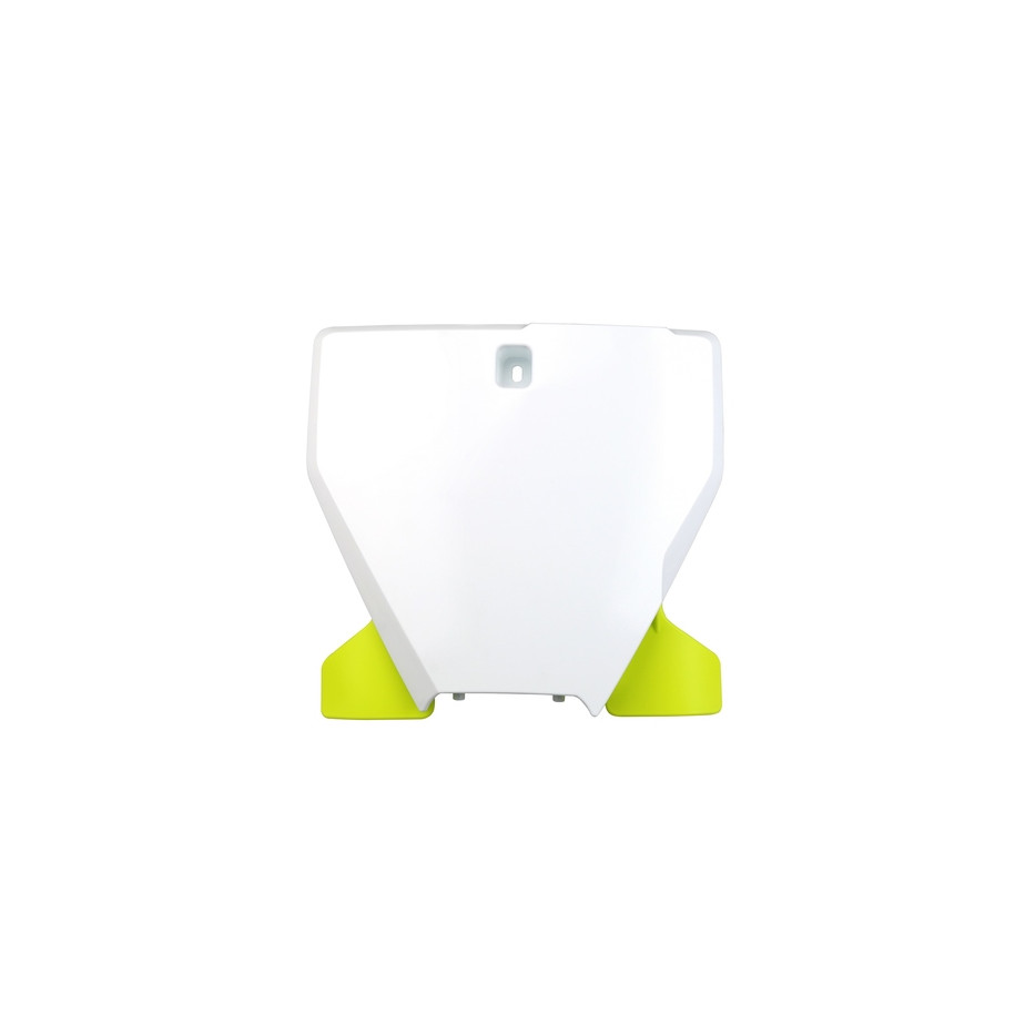 Plaque numéro frontale UFO blanc/jaune Husqvarna TC/FC