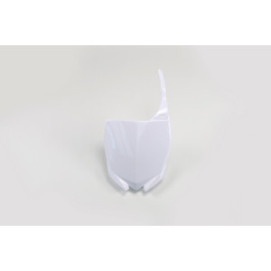 Plaque numéro frontale UFO blanc Yamaha