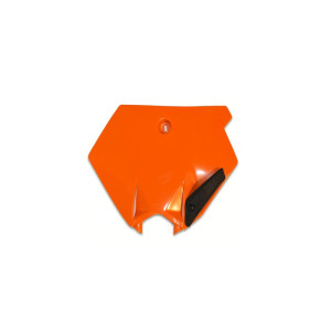 Plaque numéro frontale UFO orange KTM SX85