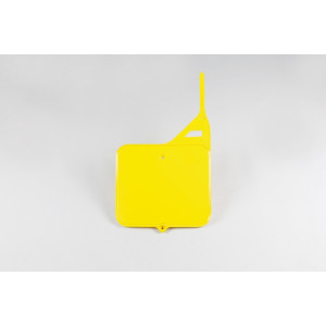 Plaque numéro frontale UFO jaune Suzuki RM125/250