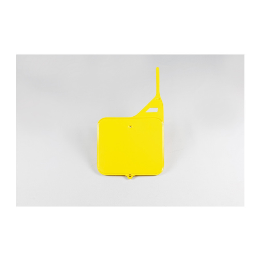 Plaque numéro frontale UFO jaune Suzuki RM125/250