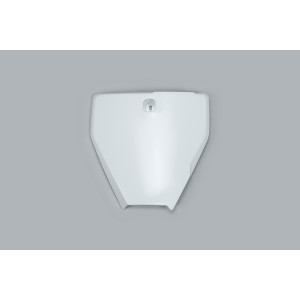 Plaque numéro frontale UFO blanc Husqvarna TC85