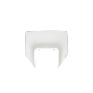 Plaque numéro frontale UFO blanc Husqvarna FE/TE