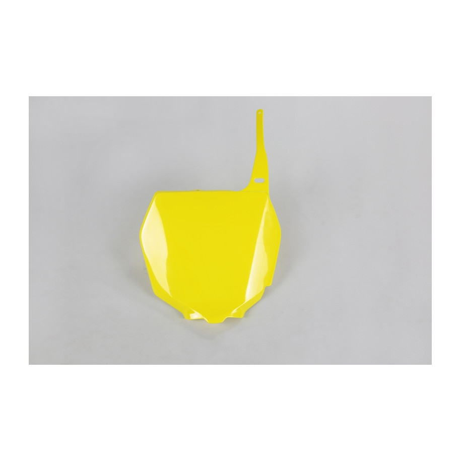 Plaque numéro frontale UFO jaune Suzuki