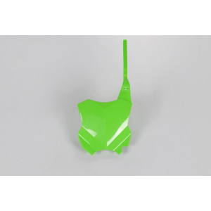 Plaque numéro frontale UFO vert Kawasaki KX450F