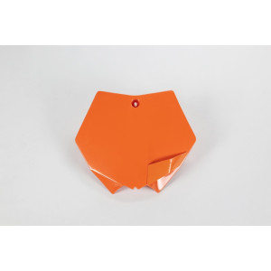 Plaque numéro frontale UFO orange KTM