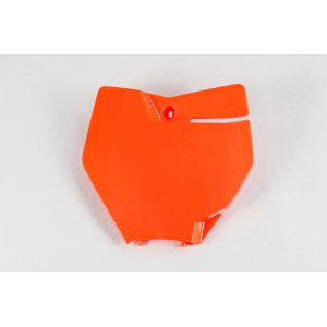 Plaque numéro frontale UFO orange fluo KTM SX/SX-F