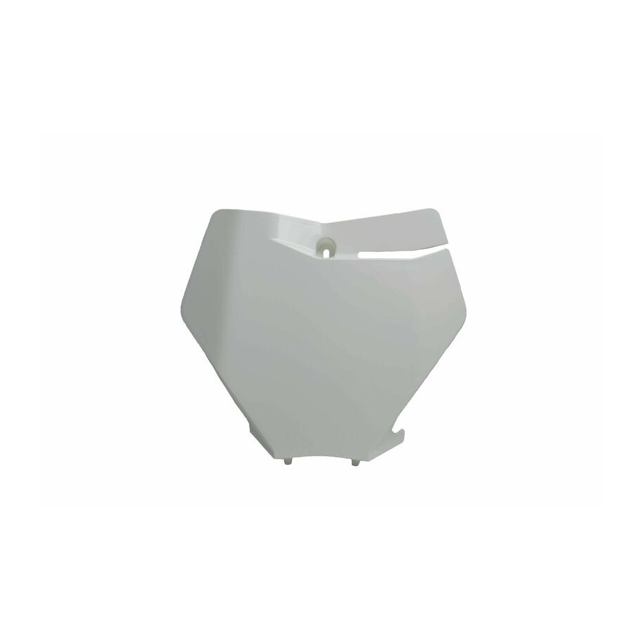 Plaque numéro frontale RACETECH blanc KTM SX/SX-F