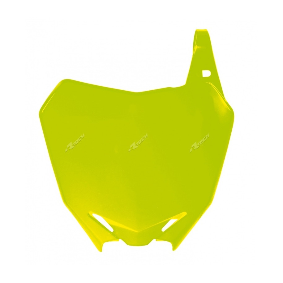 Plaque numéro frontale RACETECH jaune fluo Suzuki RM-Z250/450