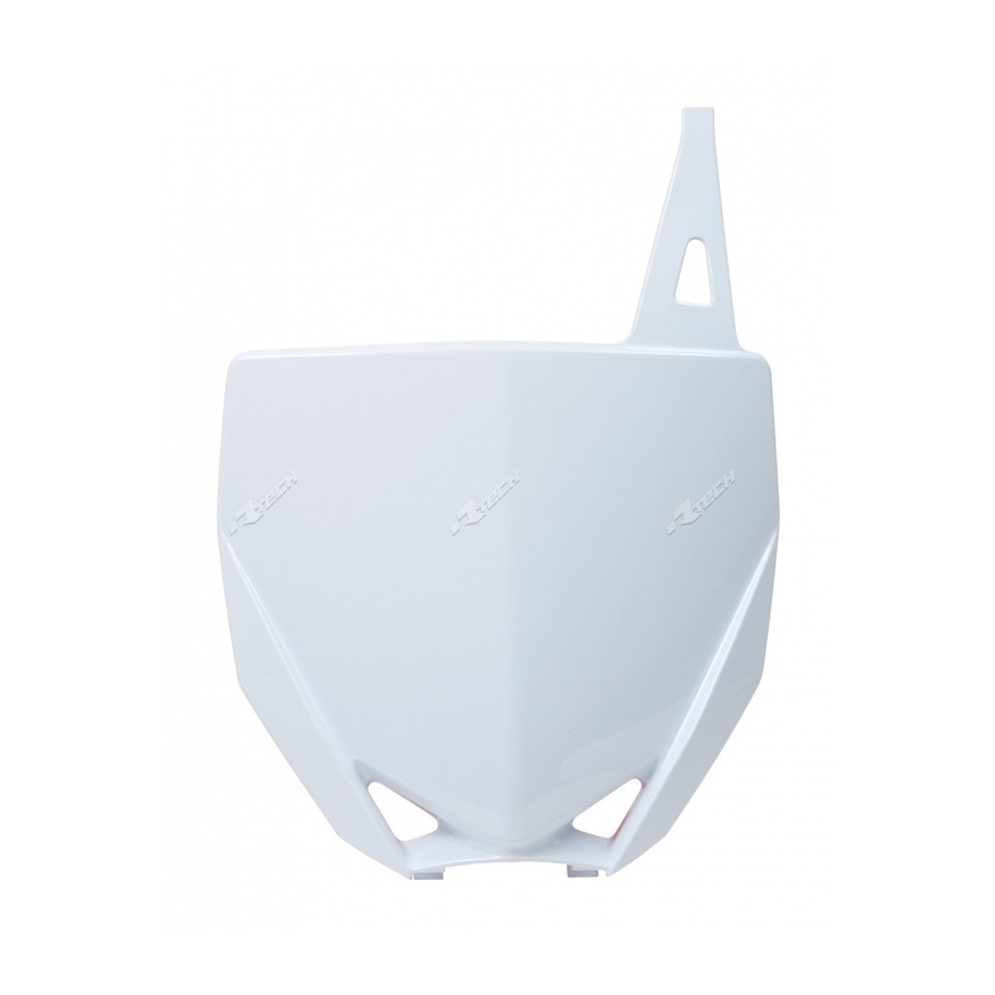 Plaque numéro frontale RACETECH blanc Yamaha YZ85