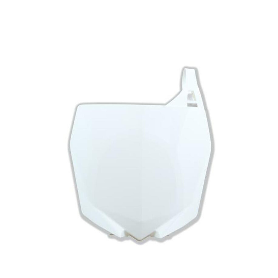 Plaque numéro frontale RACETECH blanc Yamaha