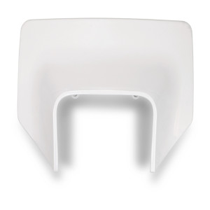 Plaque numéro frontale UFO Husqvarna blanc