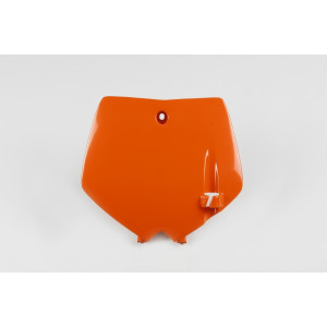 Plaque numéro frontale UFO orange KTM SX65