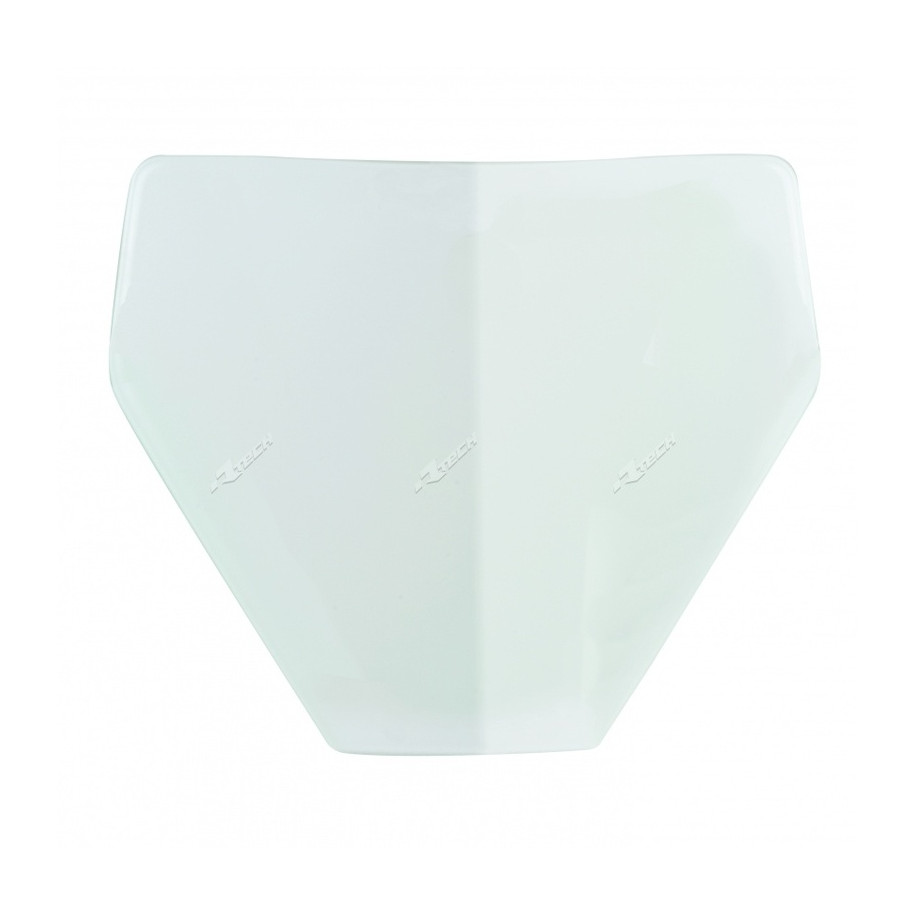 Plaque numéro frontale RACETECH blanc Husqvarna TC85