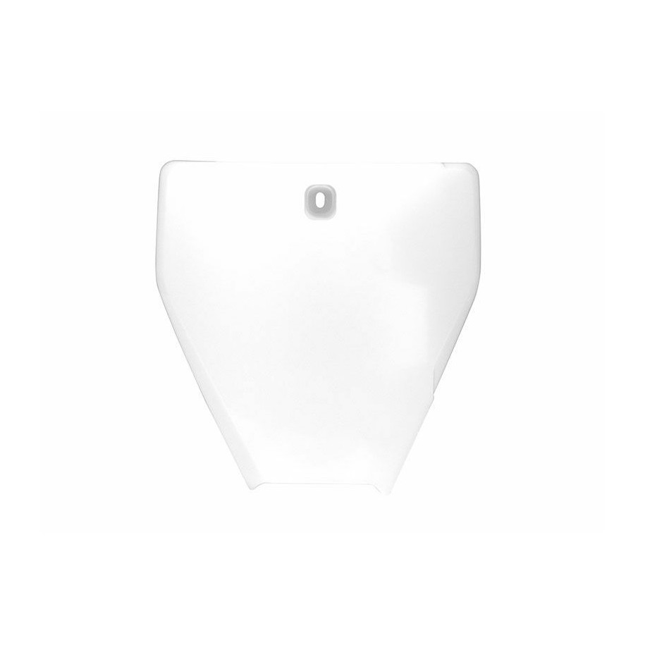 Plaque numéro frontale RACETECH blanc Husqvarna TC85
