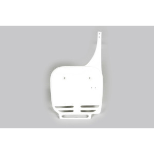 Plaque numéro frontale UFO blanc Kawasaki KX60