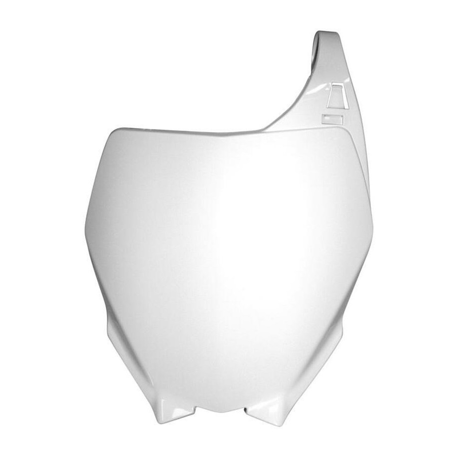 Plaque numéro frontale RACETECH blanc Yamaha