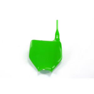 Plaque numéro frontale UFO vert Kawasaki