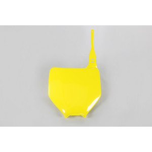 Plaque numéro frontale UFO jaune Suzuki RM-Z250