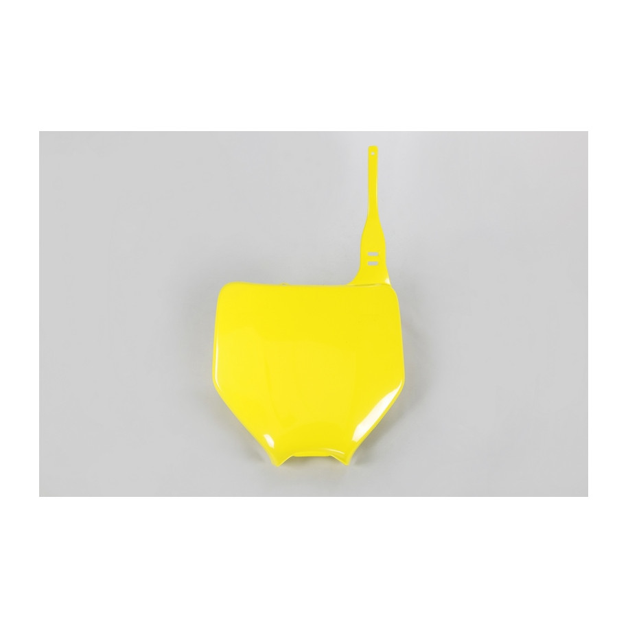 Plaque numéro frontale UFO jaune Suzuki RM-Z250
