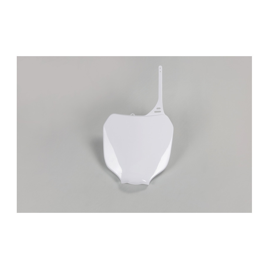 Plaque numéro frontale UFO blanc Yamaha