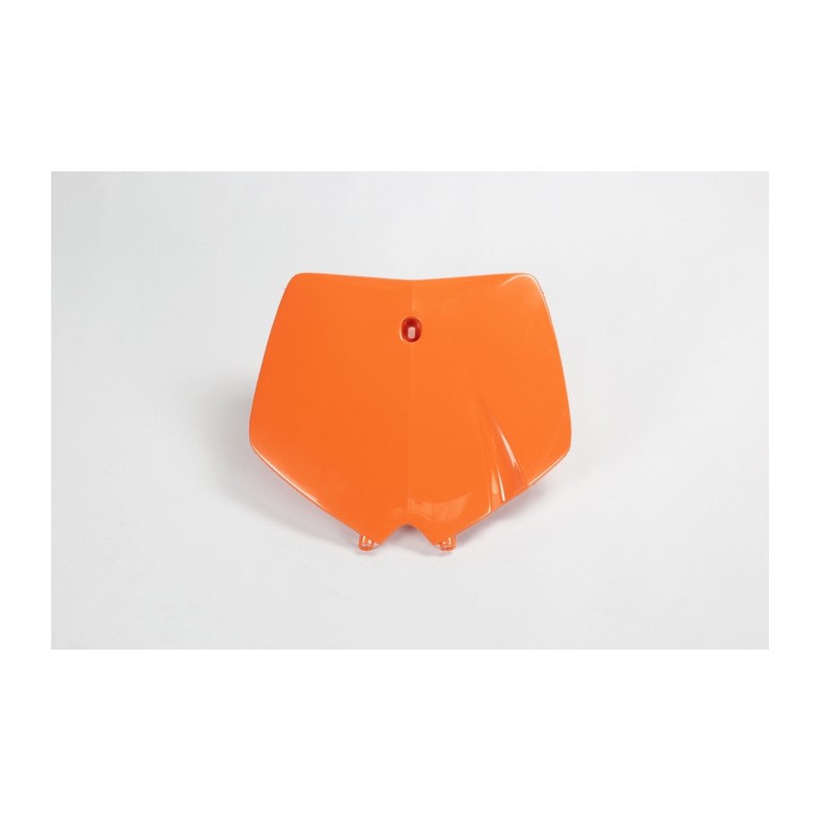 Plaque numéro frontale UFO orange KTM
