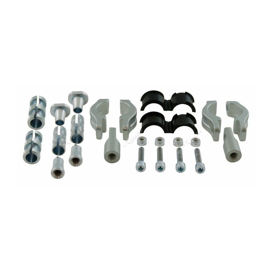 Kit fixation RACETECH pour protège-mains Vertigo Ø22/28,6mm - articulé