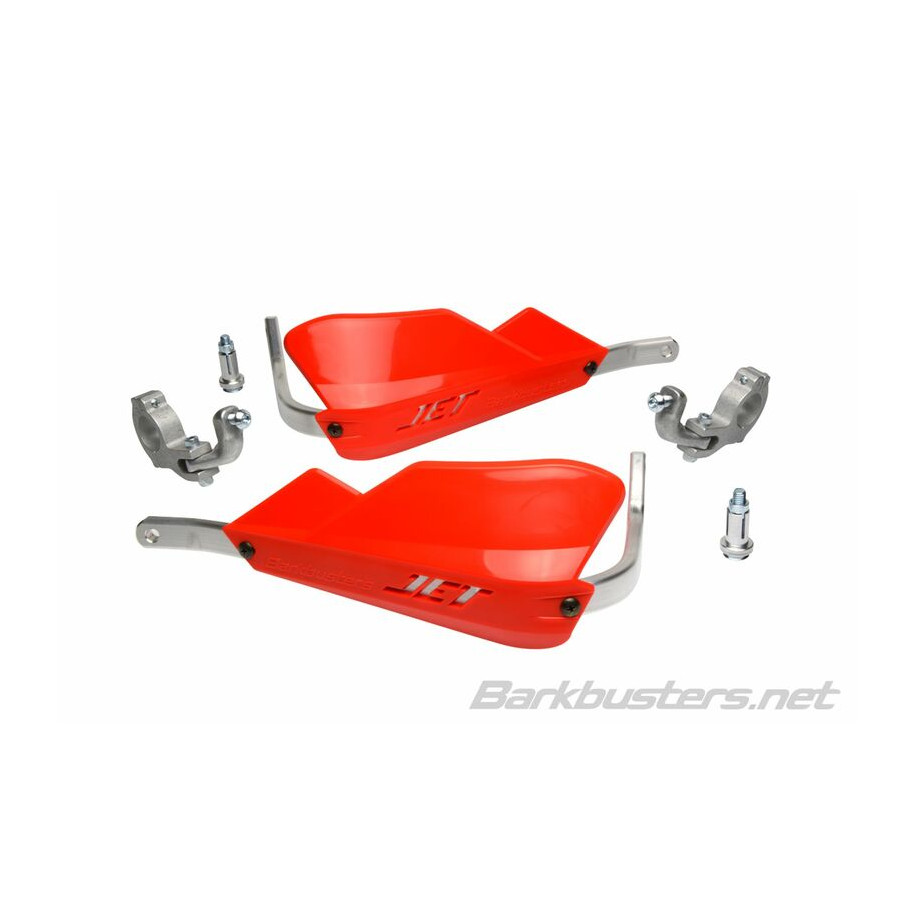 Kit protège-mains BARKBUSTERS Jet montage 2 pointsguidon Ø28,6mm rouge