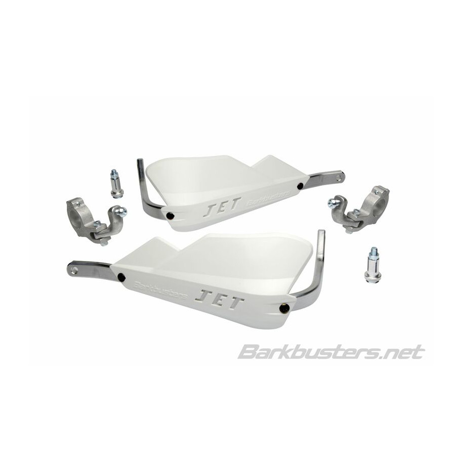 Kit protège-mains BARKBUSTERS Jet montage 2 pointsguidon Ø28,6mm blanc