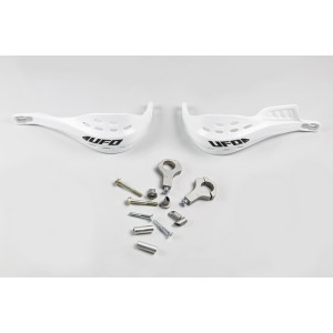 Protège-mains UFO Jumpy supermotard Ø28mm blanc