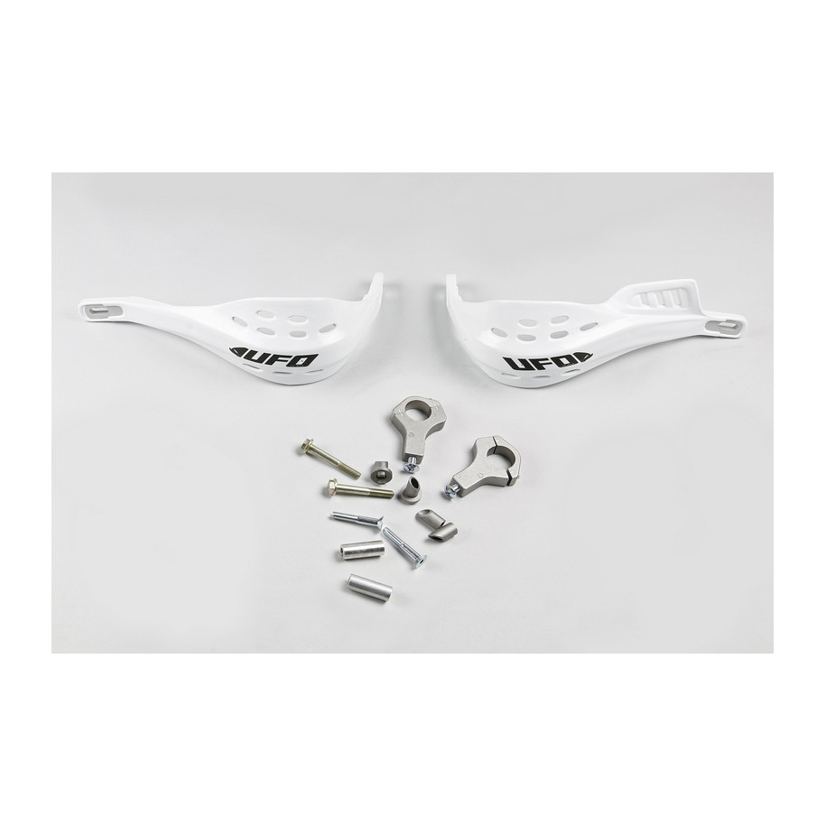 Protège-mains UFO Jumpy supermotard Ø28mm blanc