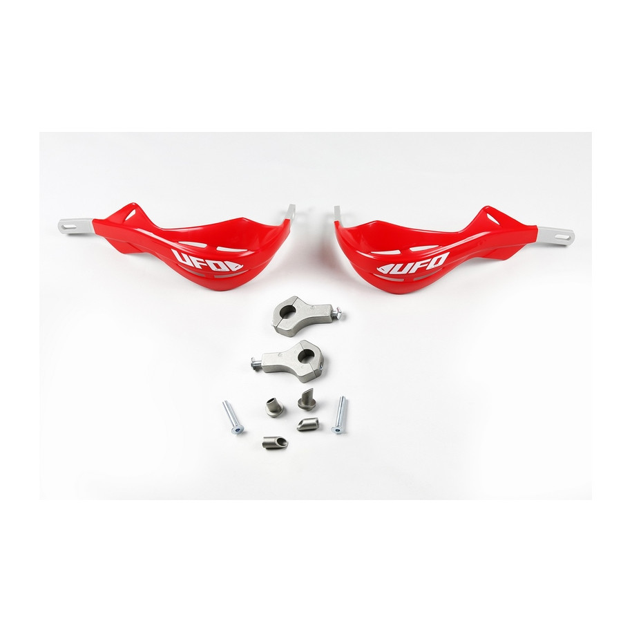Protège-mains UFO Alu rouge