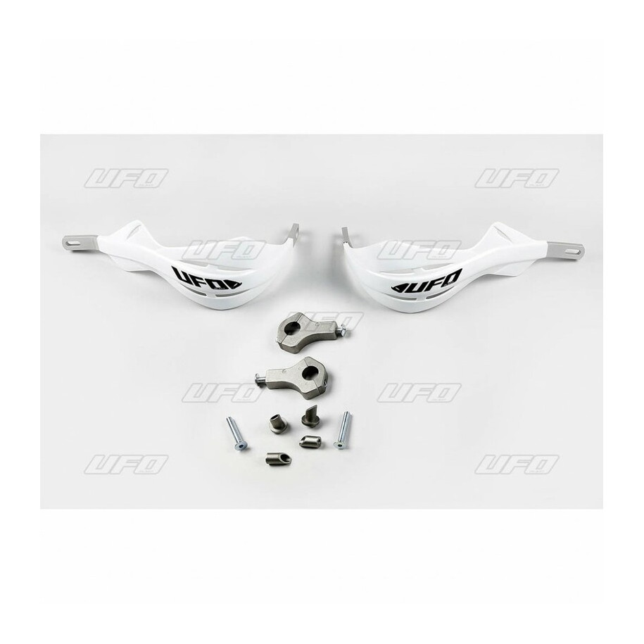 Protège-mains UFO Alu blanc