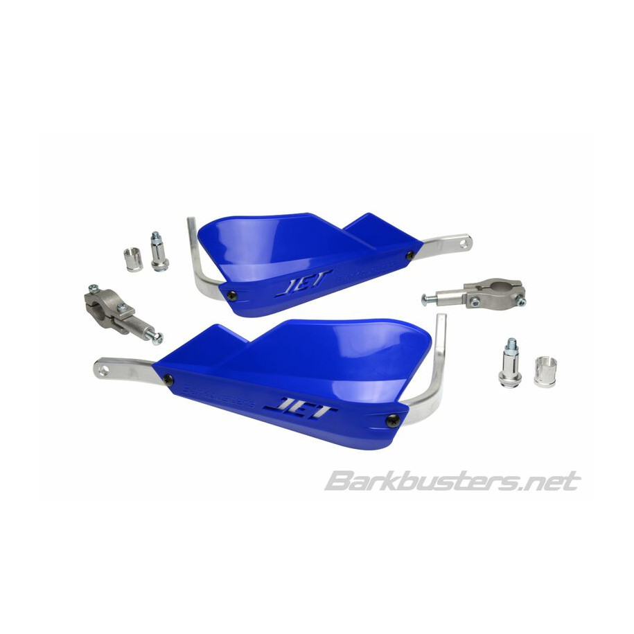 Kit protège-mains BARKBUSTERS Jet montage 2 points embout de guidon droit Ø22mm bleu
