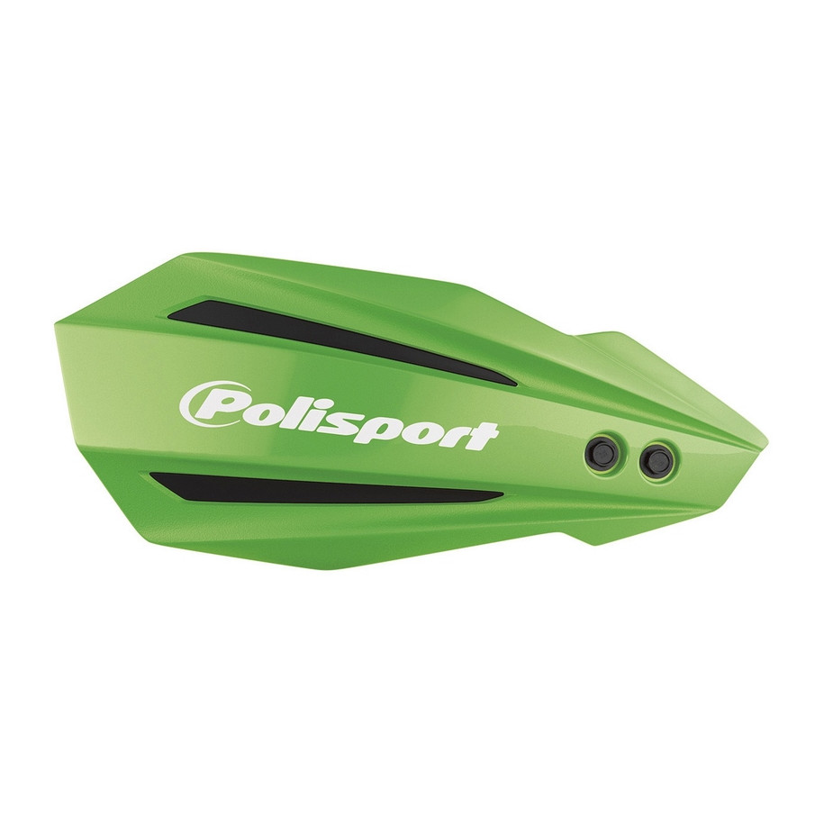 Protège-mains POLISPORT MX Bullit vert - Kawasaki KX250 / 450
